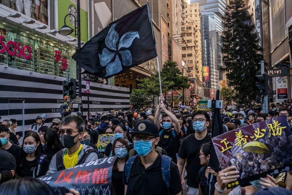 Silent protest march targets National Security Law in Hong Kong