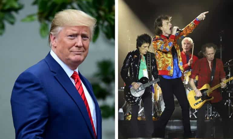 The Rolling Stones warn Donald Trump to stop playing their songs at rallies The Rolling Stones warn Donald Trump to stop playing their songs at rallies