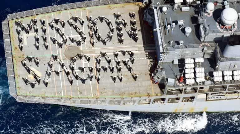 Naval ship 'Kesari' returns after deployment in southern Indian Ocean region