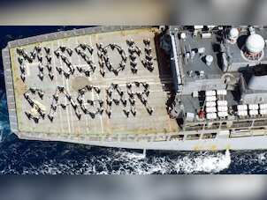 Naval ship 'Kesari' returns after deployment in southern Indian Ocean region