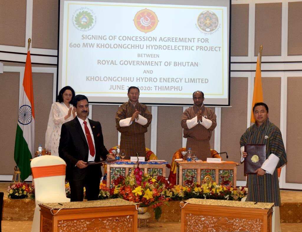 India, Bhutan sign agreement on 600 MW Kholongchhu hydroelectric project India, Bhutan sign agreement on 600 MW Kholongchhu hydroelectric project