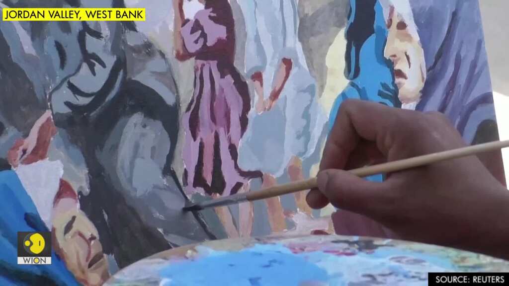 Palestinian painter channels her fears of Israeli annexation through art