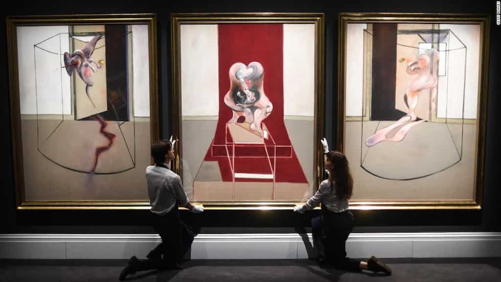 Francis Bacon's triptych auctioned for $84 million at Sotheby's via live stream