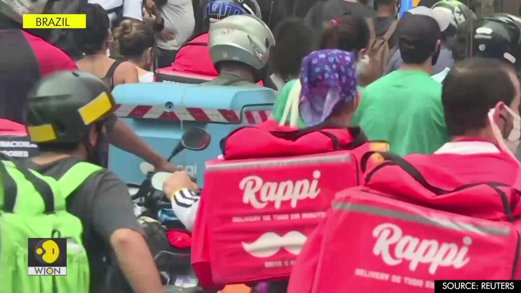 'At the mercy of their own luck' - Brazilian app delivery drivers protest working conditions