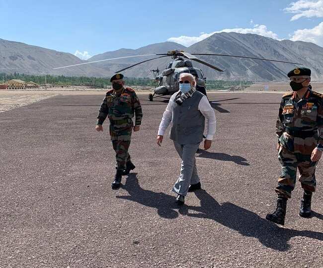 Indian PM Modi interacts with troops in Ladakh amid standoff with China