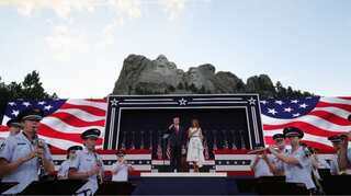 Trump blasts 'left wing cultural revolution'; rails against removal of statues at Mount Rushmore