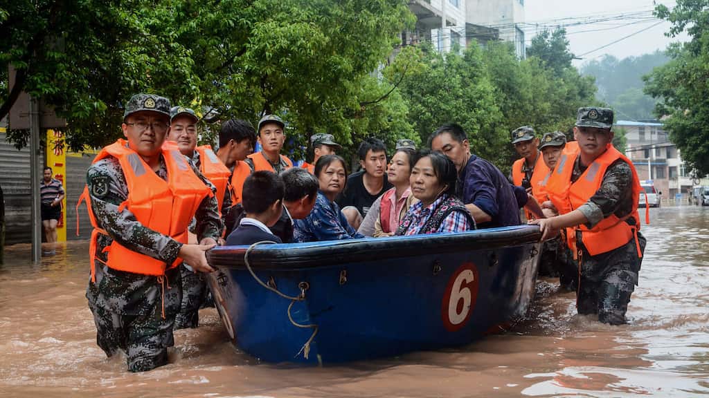 Southern, Central parts of China battered by torrential rainfall causing heavy floods