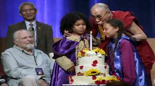US Ambassador to India Ken Juster wishes Dalai Lama on his 85th birthday
