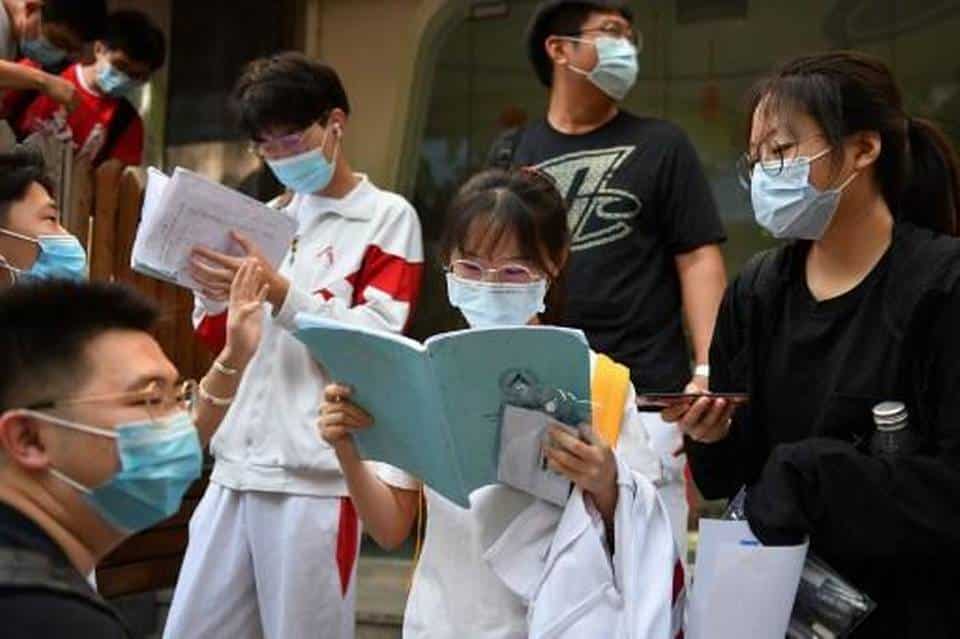 Nearly 11 million Chinese students take college exam after virus delay