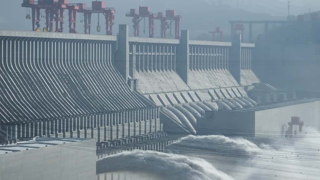 Three Gorges Dam releasing floodwater from spillway deliberately?