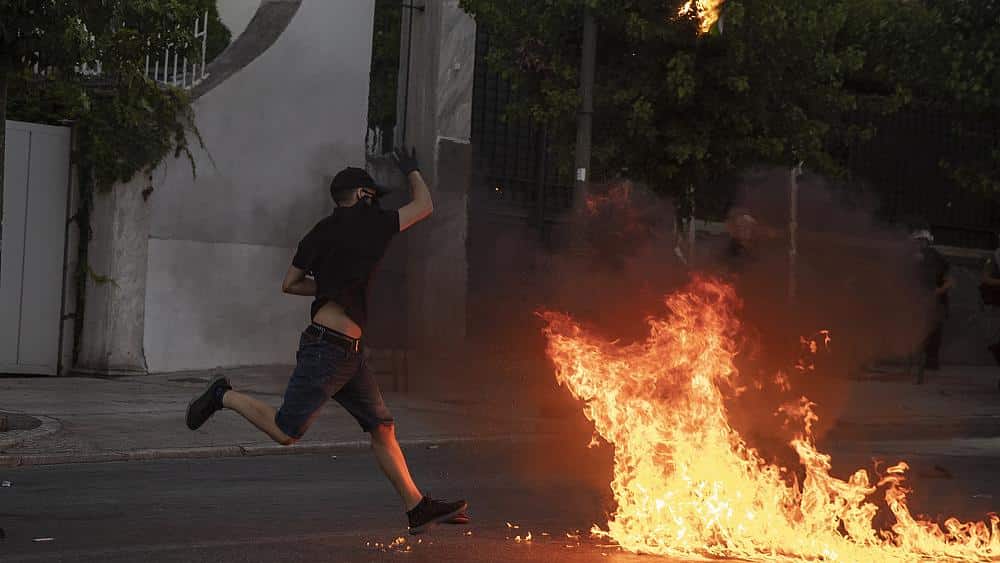 Protests turn violent in Greece: Police use tear gas to dispense mob
