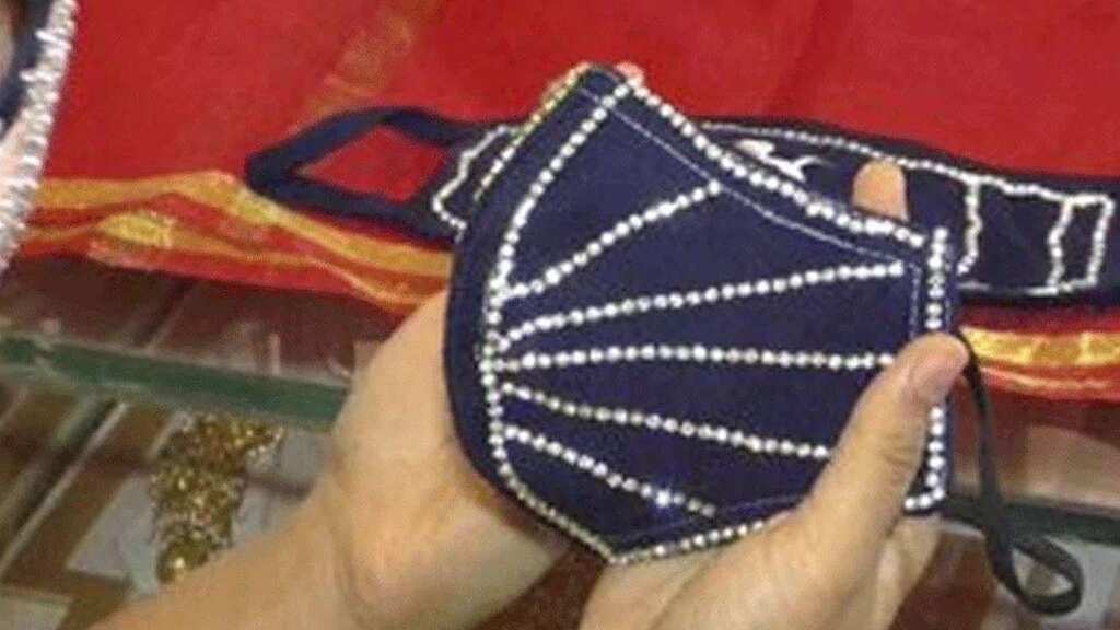 Jewellery shop in Gujarat's Surat sells diamond-studded face masks