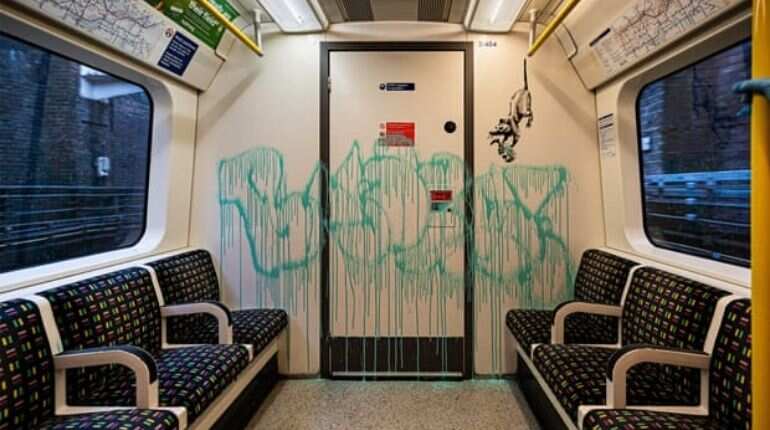 Banksy's latest artwork removed by cleaners due to strict 'no graffiti' policy Banksy's latest artwork removed by cleaners due to strict 'no graffiti' policy