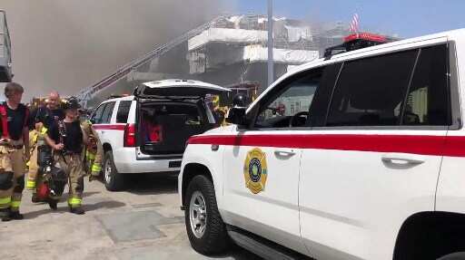 FIrefighters battle for second day