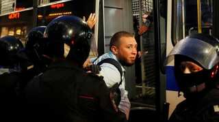 Moscow police detains 132 protestors over 'anti-Putin rule' protest