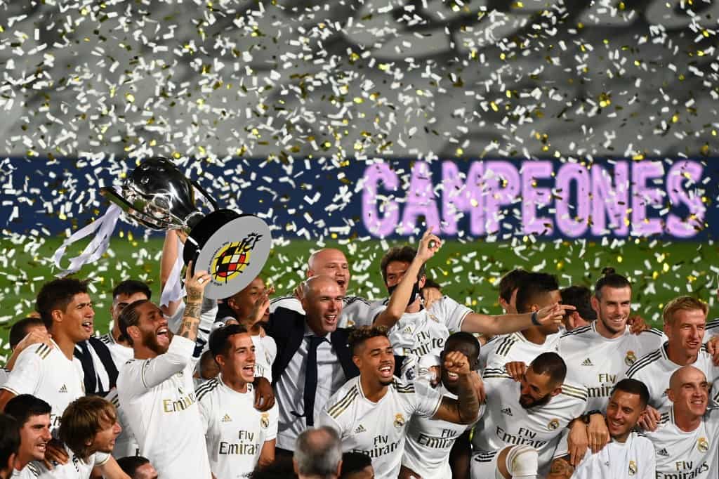 Real Madrid clinch 34th La Liga title with game to spare