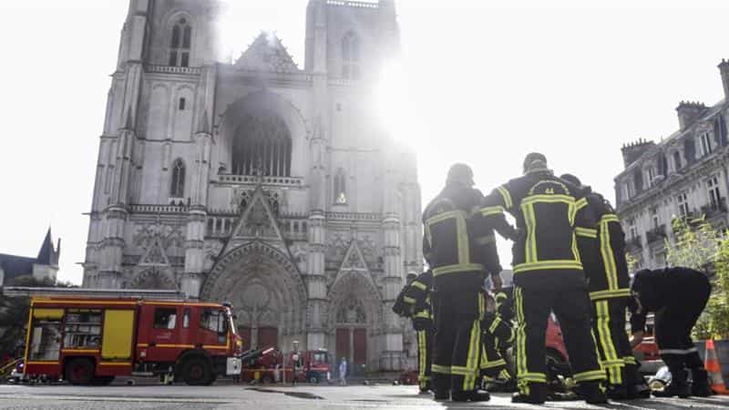 Volunteer confesses to setting 15th century French cathedral on fire Volunteer confesses to setting 15th century French cathedral on fire