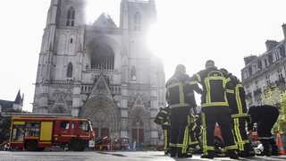 Volunteer confesses to setting 15th century French cathedral on fire 