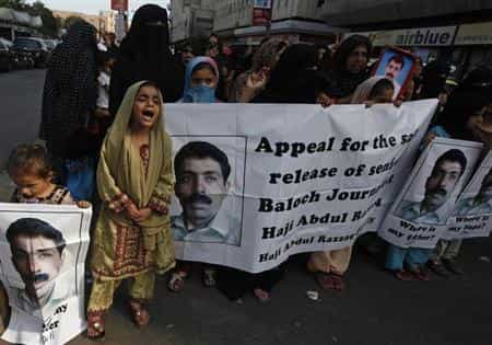 Baloch in Germany hold protest over forced disappearances in Pakistan 