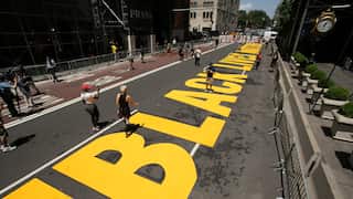'Black Lives Matter' mural outside Trump Tower defaced for third time