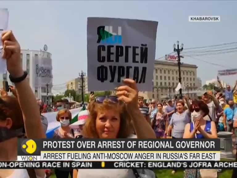 Russia: Protests over arrest of regional governor in Moscow