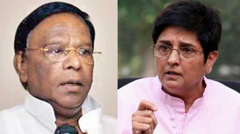 Puducherry CM presents budget without LG Kiran Bedi despite her objections Puducherry CM presents budget without LG Kiran Bedi despite her objections