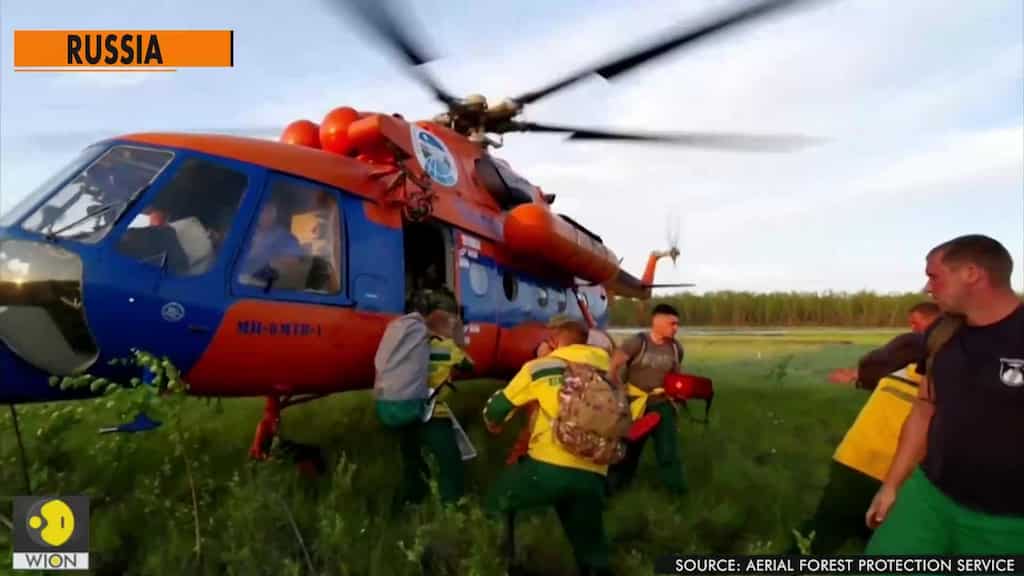 Controlled explosions used to tackle Russian forest fires