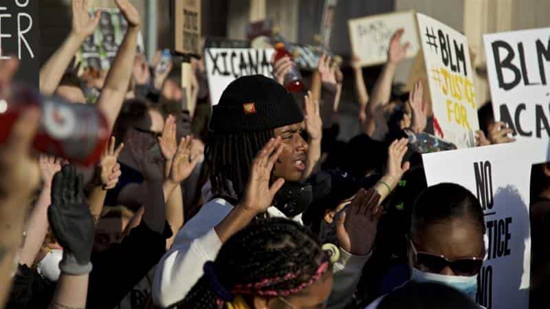 US federal agents use tear gas to try to disperse Portland protests US federal agents use tear gas to try to disperse Portland protests