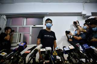 Jailed Hong Kong democracy leader Joshua Wong arrested for 'subversion'
