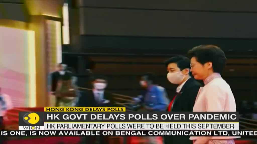 Hong Kong delays its Parliamentary polls over pandemic, opposition protests