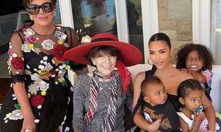 Kim Kardashian shares snaps from grandmother's birthday bash amid marital trouble