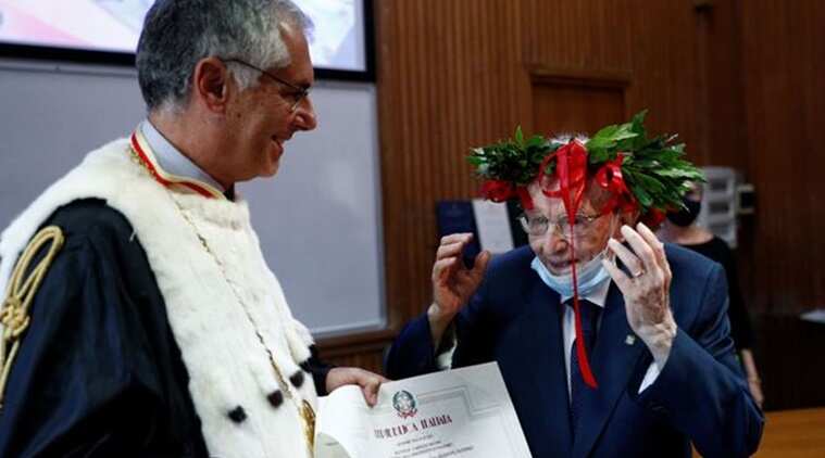 Italy's oldest student Giuseppe Paterno graduates at 96