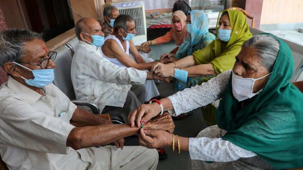Celebrations at an old age home