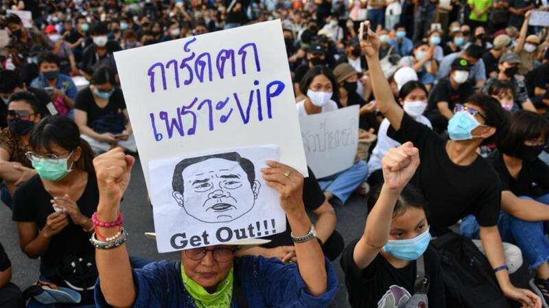 Protests as pandemic hits Thailand economy: Protestors wear Harry Potter costumes