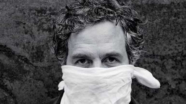 Mark Ruffalo urges fans to wear masks, posts photo of himself with a handkerchief covering his face