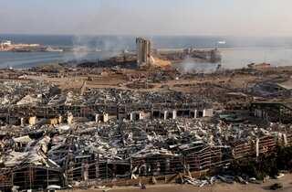 Post-blast Lebanon says hospitals nearly at COVID-19 capacity