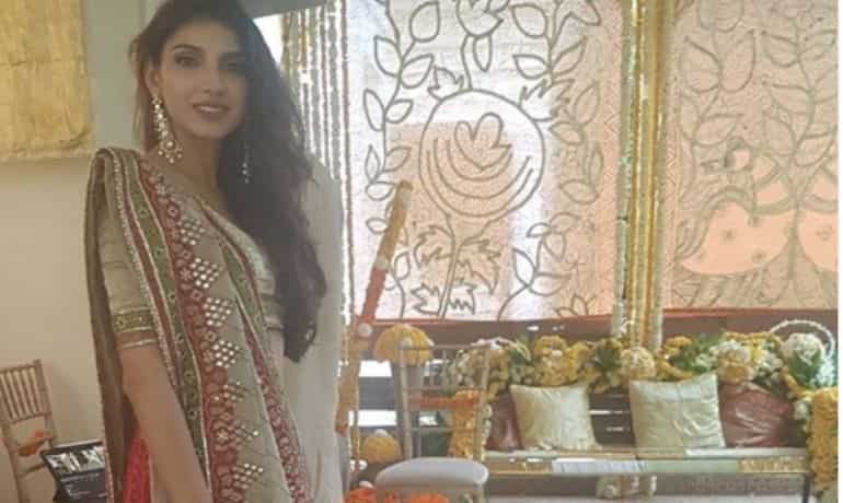 In pics: Rana Daggubati wife-to-be Miheeka Bajaj wears her mom's wedding dress for pre-wedding ceremony