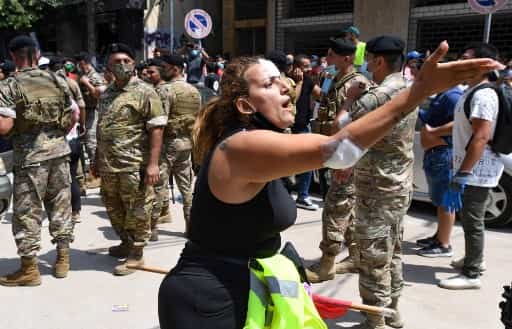 After blasts, protesters in Beirut want France to intervene in Lebanon After blasts, protesters in Beirut want France to intervene in Lebanon