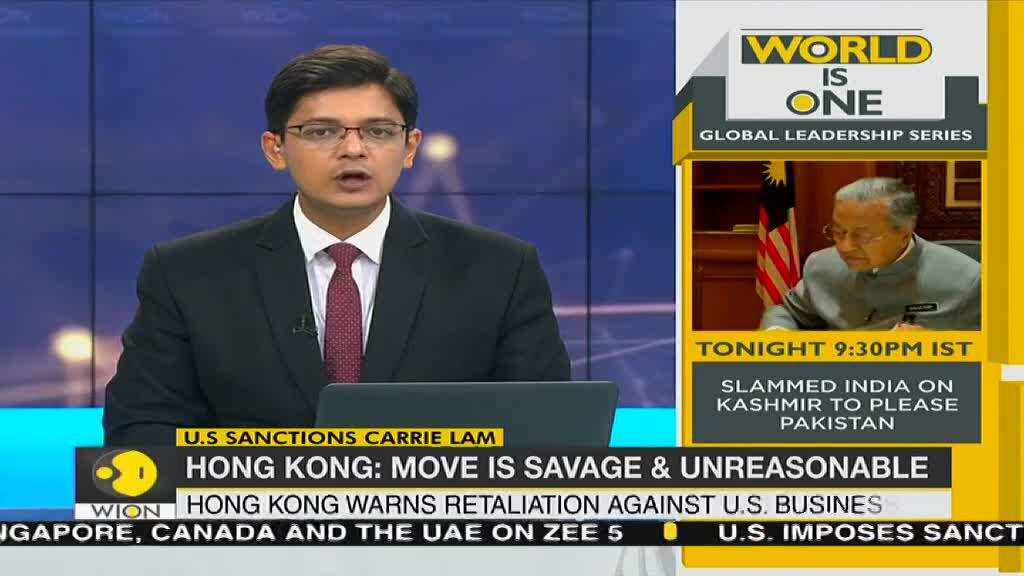 US sanctions Carrie Lam | First sanctions against officials by US