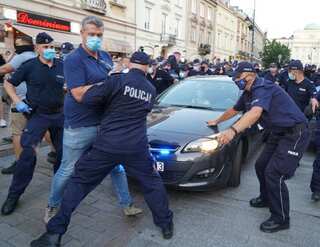 Thousands protest in Poland after LGBT activist's arrest