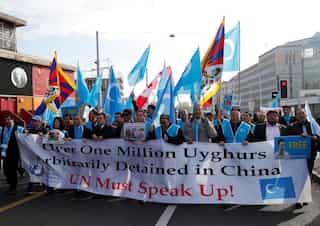 Indo-Americans protest China's aggression against India, human rights violations of Uyghurs