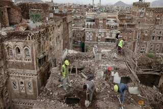 Houses in Yemen's UNESCO-listed Old City of Sanaa collapse under heavy rains