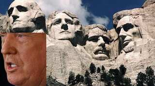 US President Trump's Mount Rushmore dream