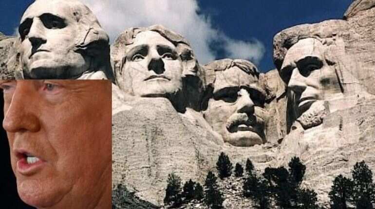 US President Trump's Mount Rushmore dream