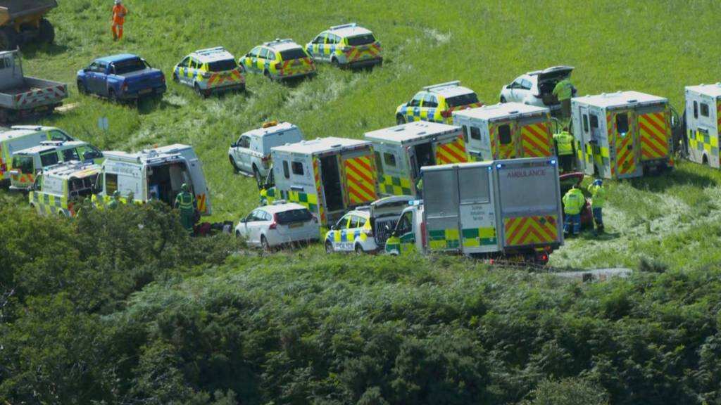 Scotland: Serious injuries after passenger train derails near Stonehaven