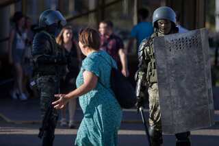 Belarus says police detained about 700 protesters overnight