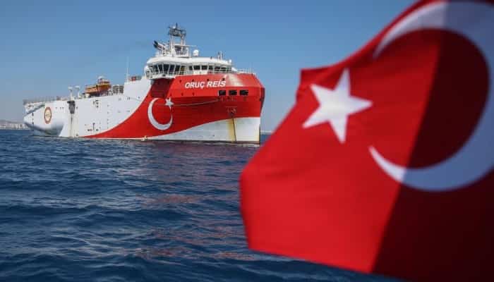 Erdogan says any attack on Turkish ship in Mediterranean dispute will exact 'high price' Erdogan says any attack on Turkish ship in Mediterranean dispute will exact 'high price'