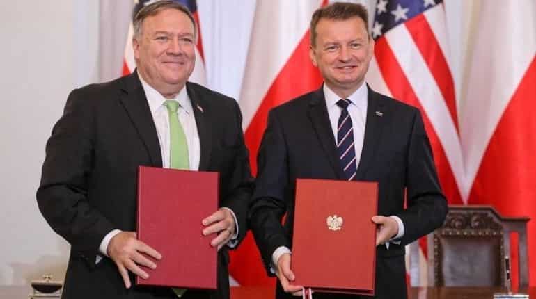 Pompeo signs deal for US troops move from Germany to Poland Pompeo signs deal for US troops move from Germany to Poland