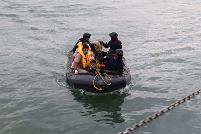 Indian Coast Guard rescues 24 distressed fishermen off Kerala Coast; search on for 31 others Indian Coast Guard rescues 24 distressed fishermen off Kerala Coast; search on for 31 others