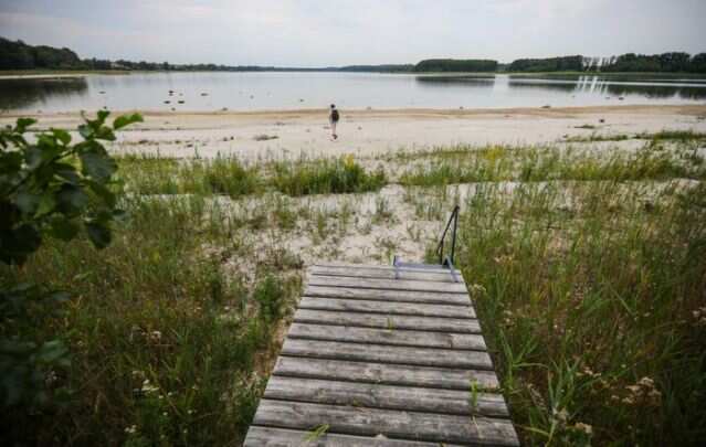 The Seddiner lake in Germany disappearing steadily